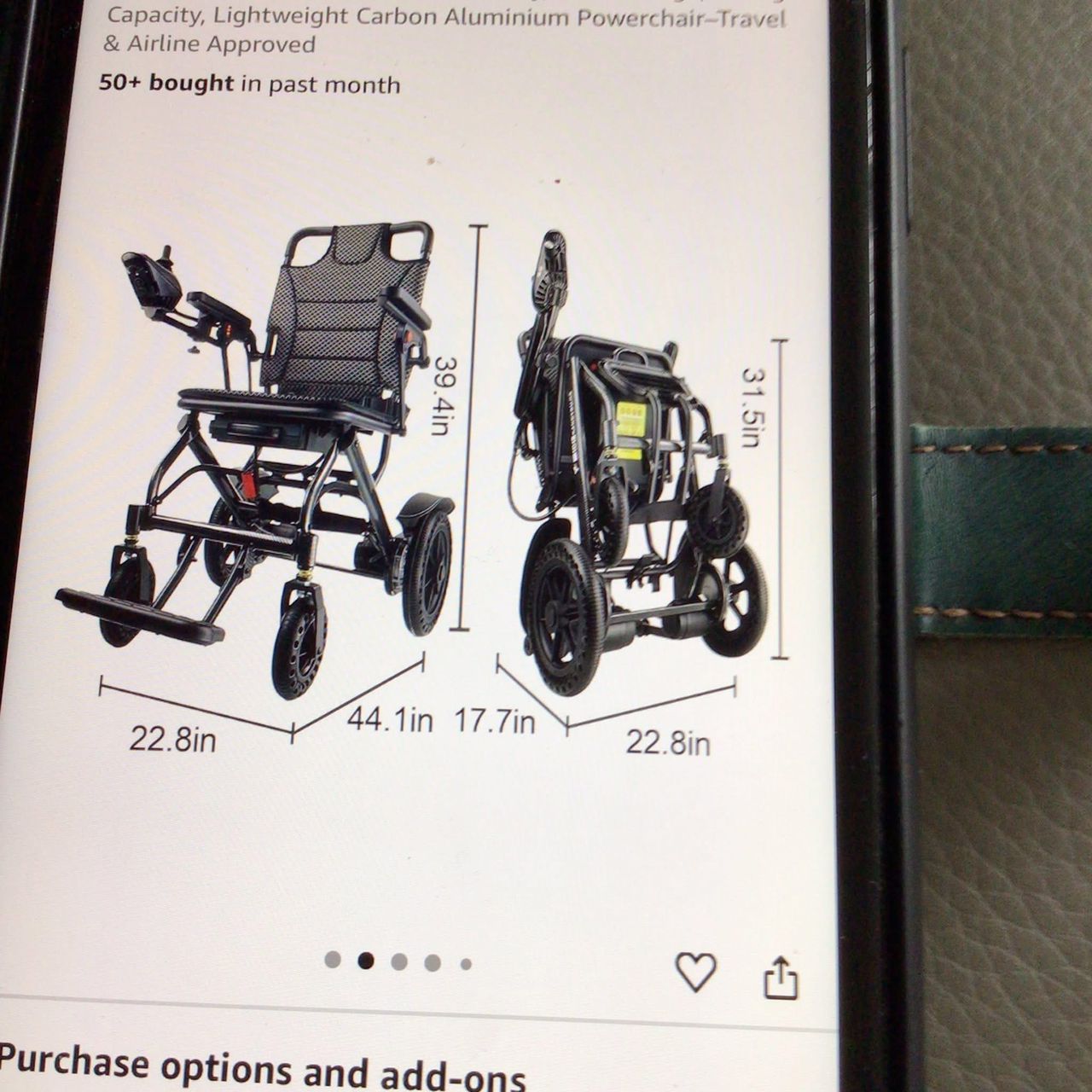 Foldable electric wheelchair - Image 5