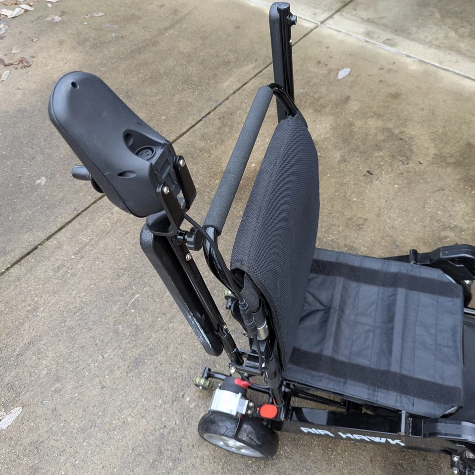 Air Hawk 41lb Folding Electric Power Wheelchair Airline Approved Dual Battery - Image 16