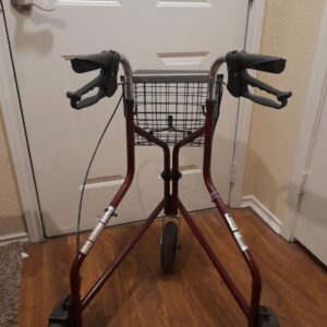 Heavy-duty 4-wheel rollator walker