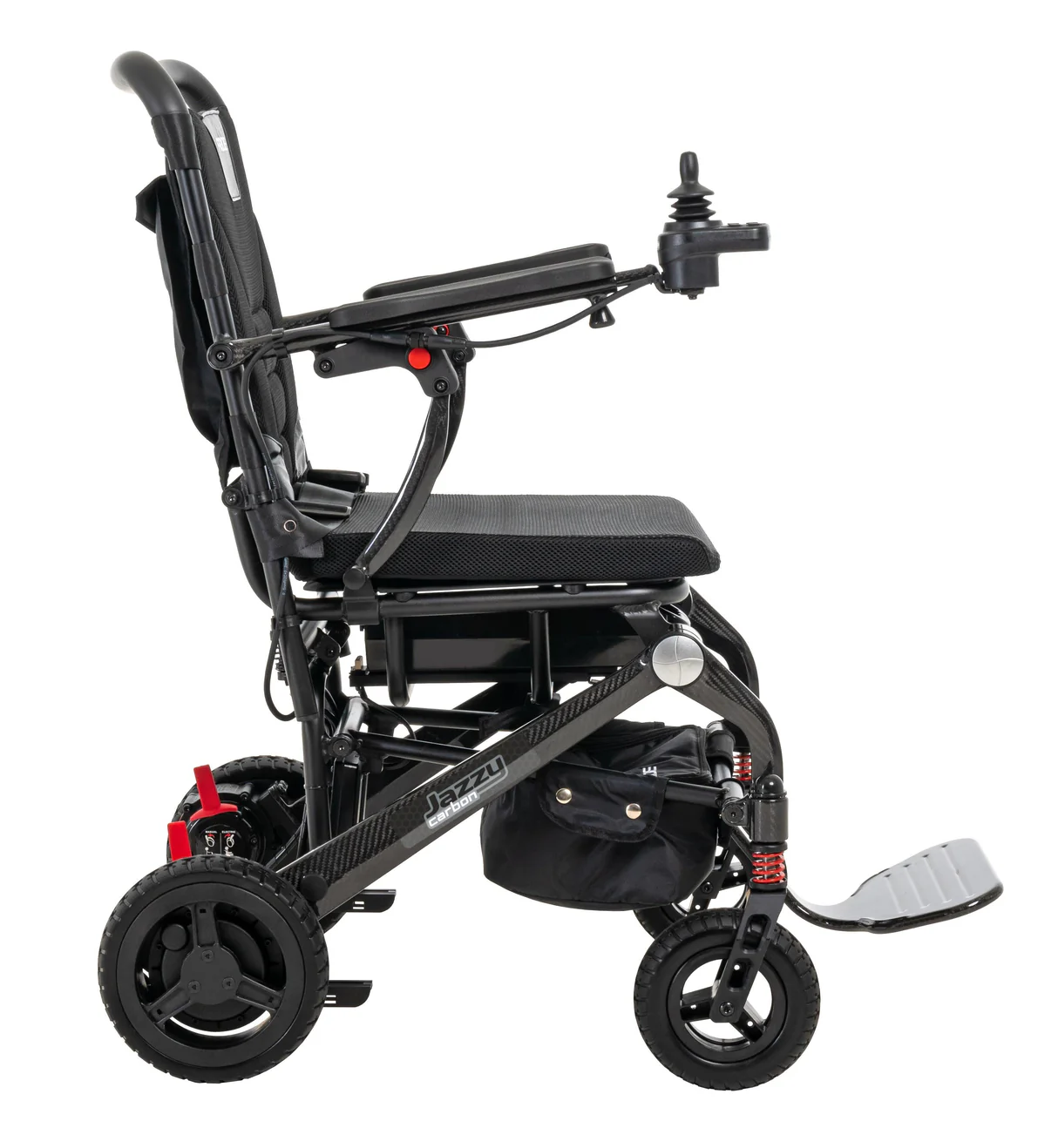 New Pride Mobility Jazzy Carbon Folding Lightweight Portable Power Chair - Image 4