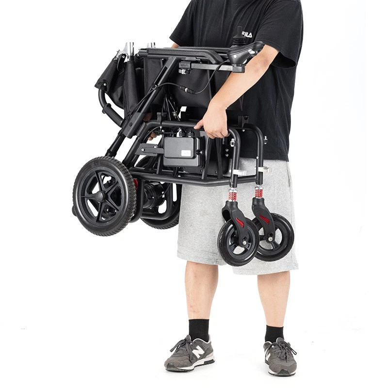 Folding Electric Power Wheelchair Mobility Aid Motorized All TerraIn Adults - Image 9