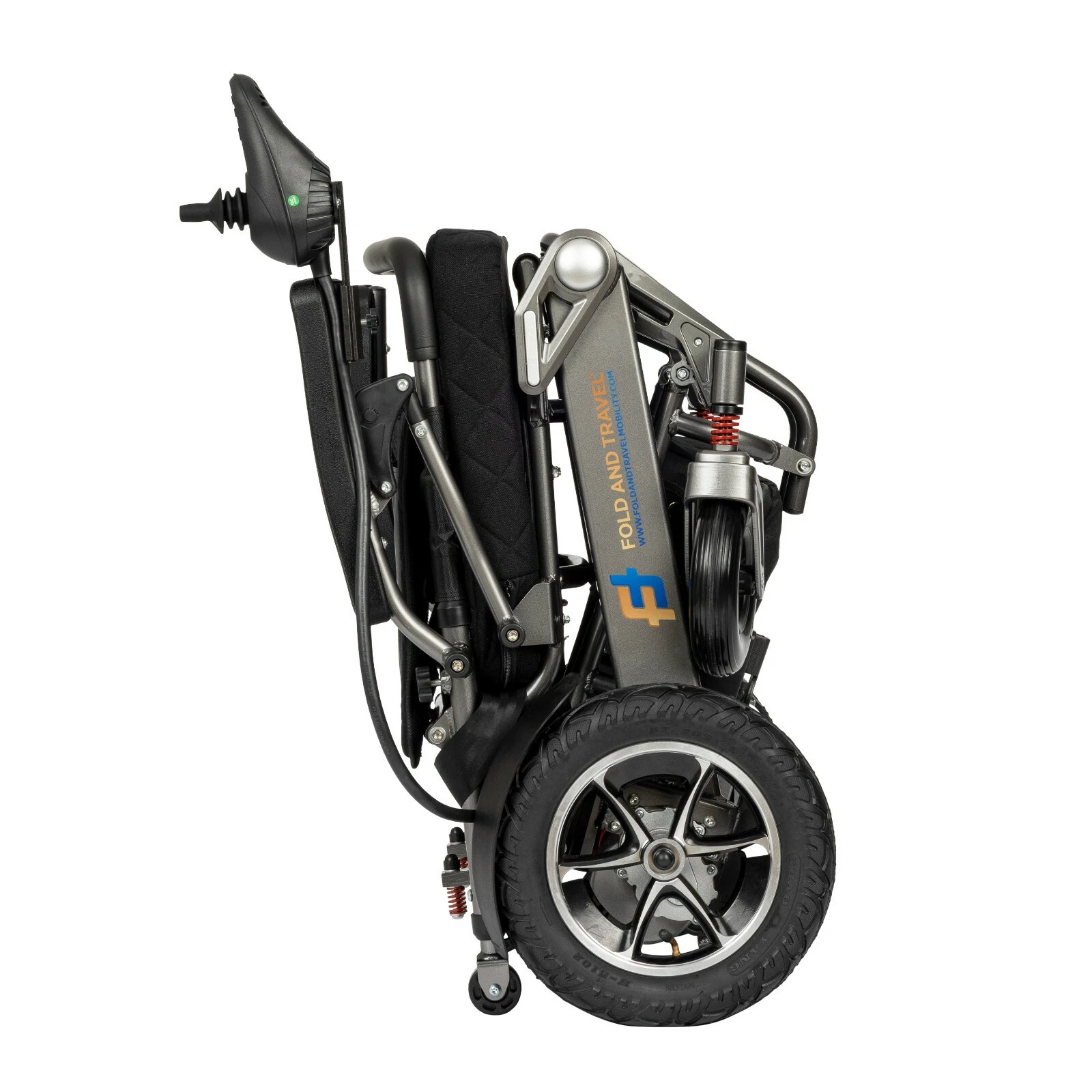 Fold & Travel Manual Recline Lightweight Electric Wheelchair - Image 11